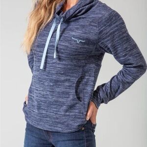 Kimes Ranch Heathered Navy Hoodie